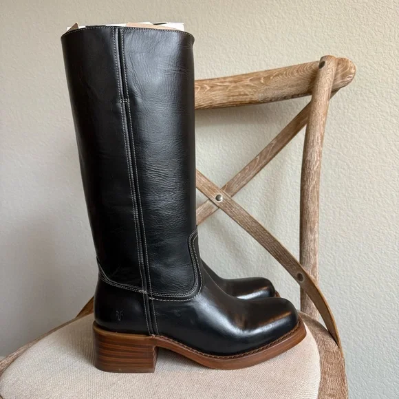 Frye Campus 14L Boots Jet black - Picture 6 of 8
